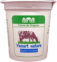 Yaourt nature demi-écrémé