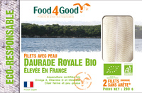 Filets avec peau de Daurade Royale BIO élevé en France
