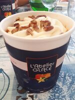 Crème glacée artisanale l'atelier glace vanille caramel