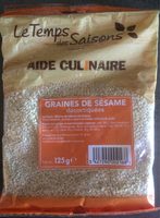 Graines de sésame décortiquées