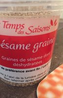 Graines de sésame doré déshydratées