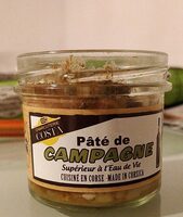 Pâté de campagne à l'eau de vie