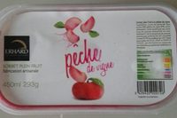 Sorbet pêche de vigne