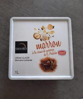 Creme glacée marron de l ardheche