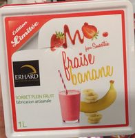 Sorbet fraise banane façon smoothie