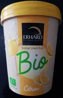 Sorbet plein fruit bio citron