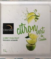 Sorbet plein fruits citron vert Des caraibes