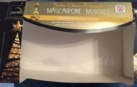 Buche glacée artisanale Mascarpone - Myrtille