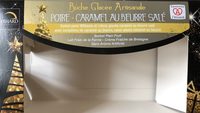 Bûche Glacée Artisanale Poire, Caramel au Beurre Salé