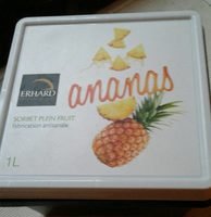 Sorbet plein fruit ananas