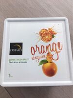Sorbet plein fruit orange sanguine