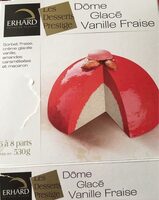 Dome glacé vanille fraise