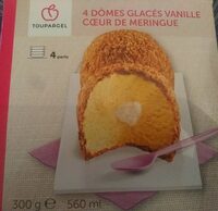 Dômes glacés vanille cœur de meringue