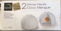2 Dômes glacés coco mangue