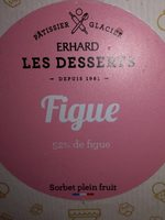 Sorbet plein fruit figue