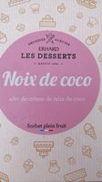 Sorbet noix de coco