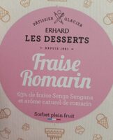 Sorbet fraise romarin