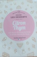 Sorbet citron-thym
