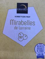 Sorbet plein fruit mirabelles