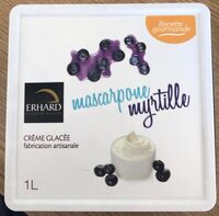 Crème glacée mascarpone-myrtille
