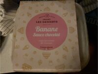 Glace banane sauce chocolat