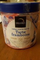 Creme glacée façon tarte framboise