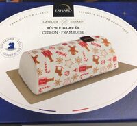 Buche glacée citron framboise