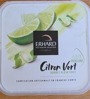 Sorbet plein fruit citron vert