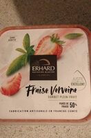 Fraise verveine sorbet plein fruit