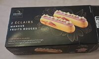 Eclairs mangue fruits rouges