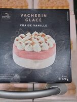 Vacherin glacé fraise vanille