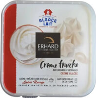 Crème glacée crème fraîche et meringues