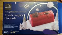 Bûche pâtissière fruits rouges grenade