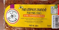 Pain d'épices tranché pur miel (55%)