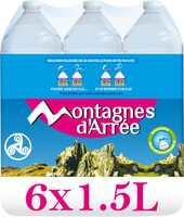MONTAGNES D'ARREE 1.5L x 6 Eau de source