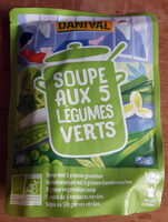 Soupe aux 5 légumes verts, bio
