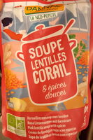 Soupe aux lentilles corail et epices douces