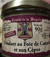 Fondant au foie de canard et aux cepes
