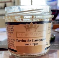 Terrine de campagne aux cèpes