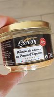 Rillettes de canard au piment d'Espelette