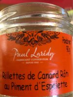 Rillettes de canard rôti au piment d'Espelette