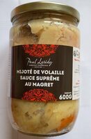 Mijoté de volaille sauce suprême au magret