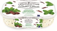 Crème glacée à la menthe avec copeaux de chocolat