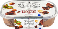 Crème glacée façon pâte à tartiner au chocolat et aux noisettes