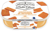 Crème glacée Spéculoos de Belgique avec morceaux de spéculoos