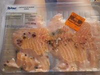 Carpaccio de saumon marine