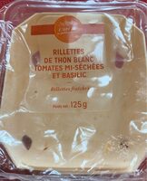 Rillettes de thon blanc tomates mi-séchées et basilic