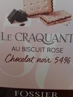 Le Craquant au biscuit rose chocolat noir 54%