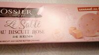 Le sablé au biscuit rose