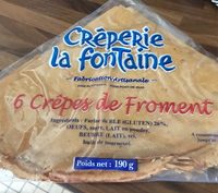6 crepes de froment